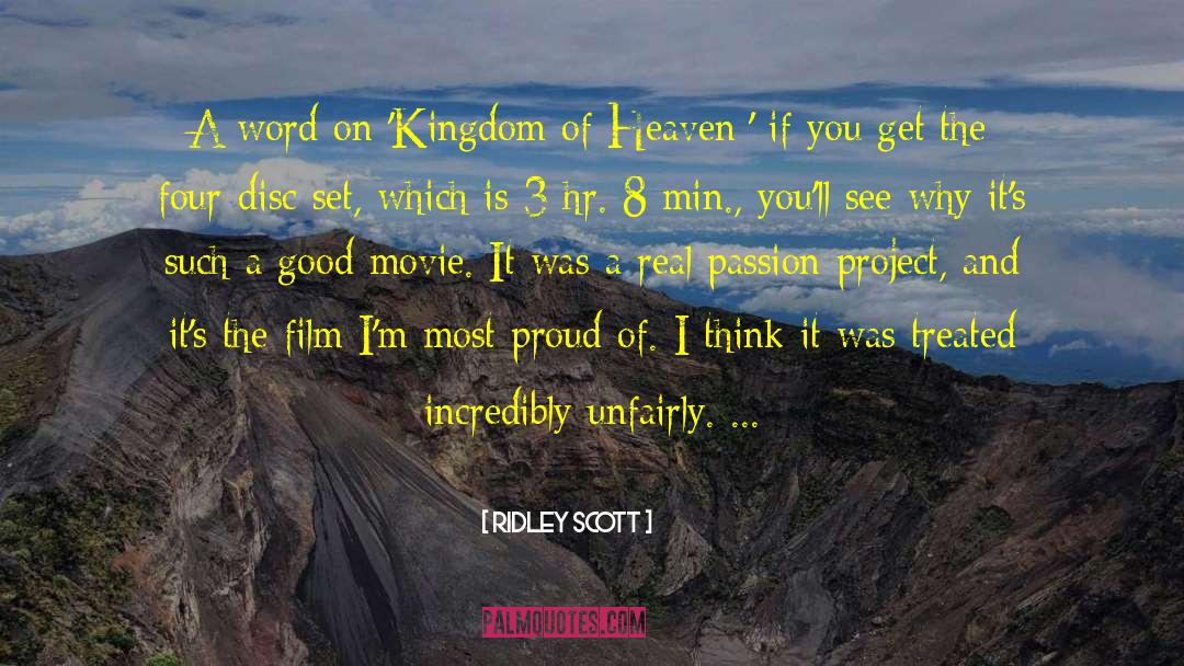 Disc quotes by Ridley Scott