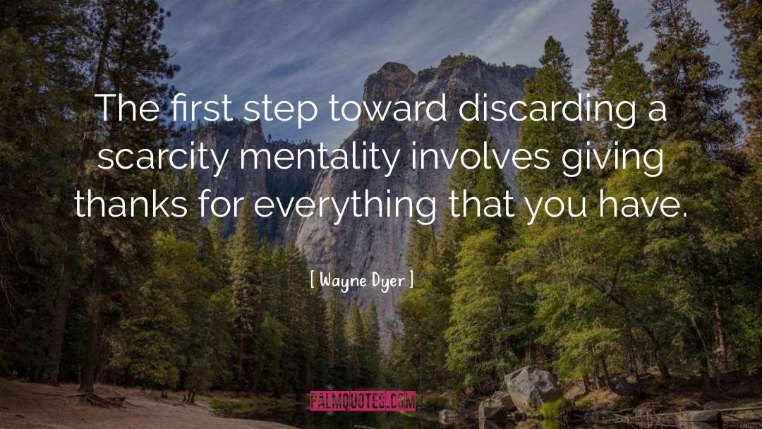 Discarding quotes by Wayne Dyer