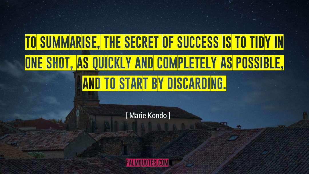 Discarding quotes by Marie Kondo