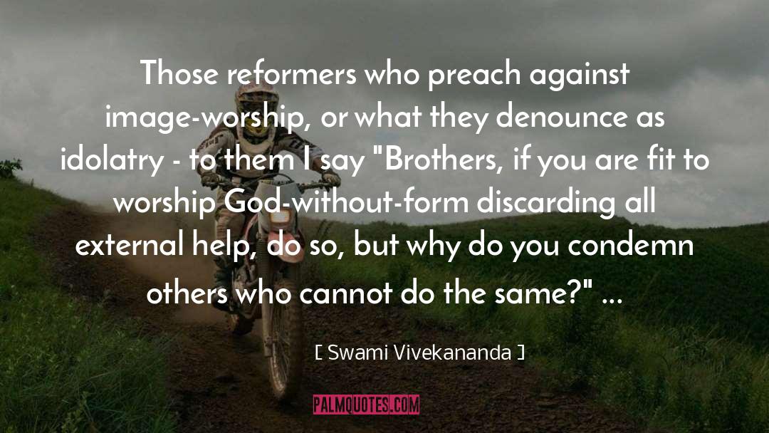 Discarding quotes by Swami Vivekananda