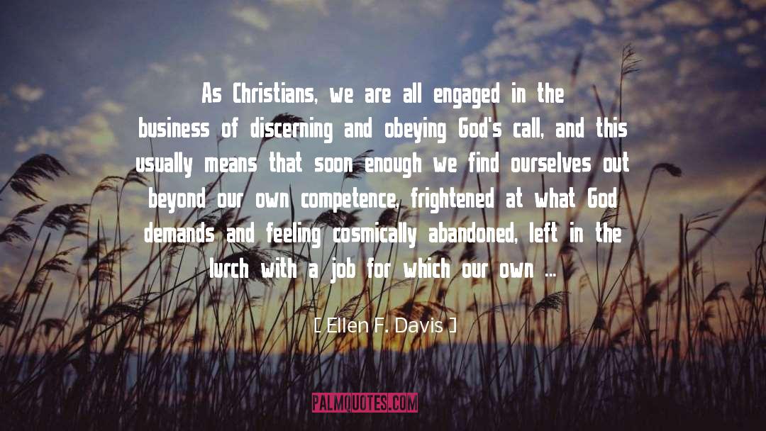 Discerning quotes by Ellen F. Davis