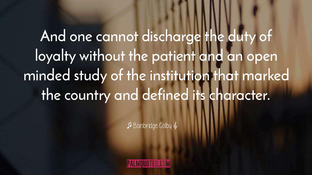 Discharge quotes by Bainbridge Colby