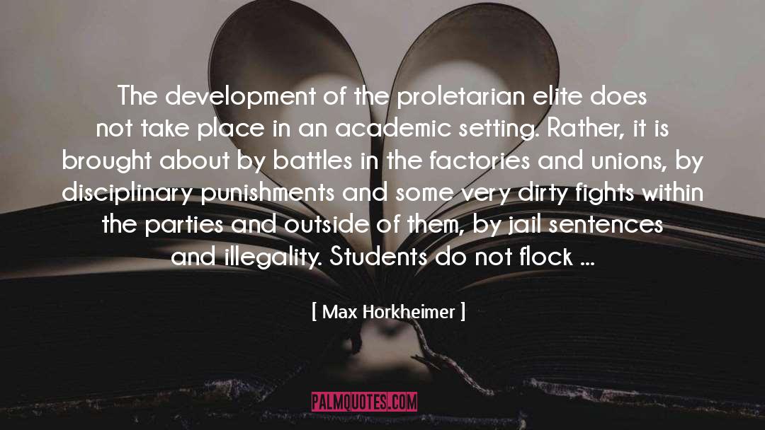 Disciplinary quotes by Max Horkheimer