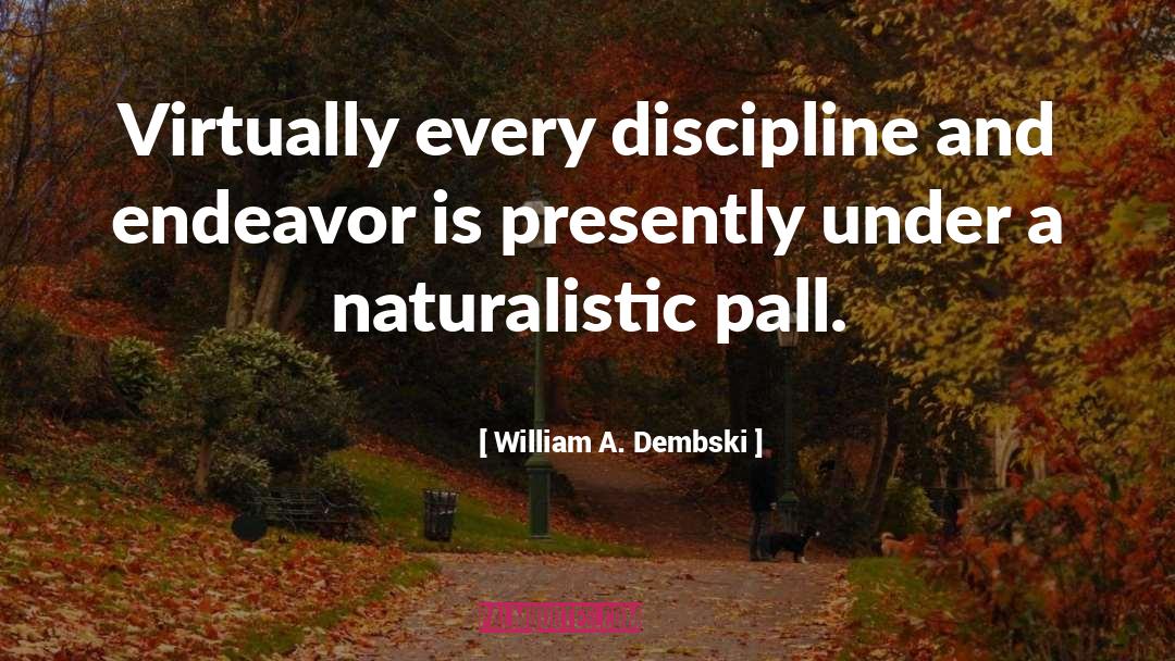 Discipline quotes by William A. Dembski