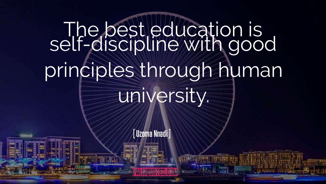 Discipline quotes by Uzoma Nnadi