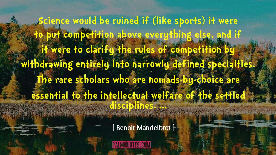 Discipline Yourself quotes by Benoit Mandelbrot