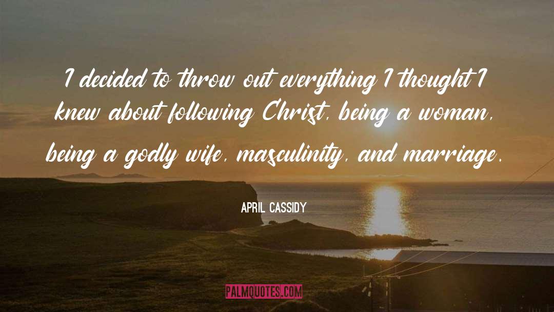 Disciplined Christian quotes by April Cassidy