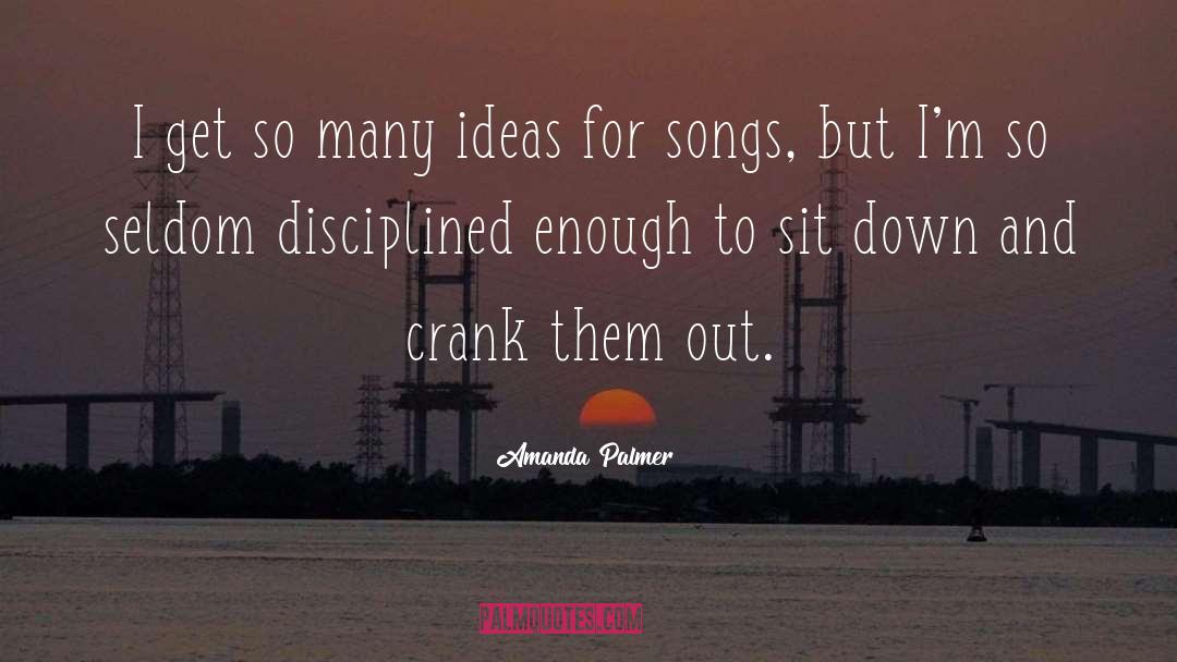 Disciplined Christian quotes by Amanda Palmer