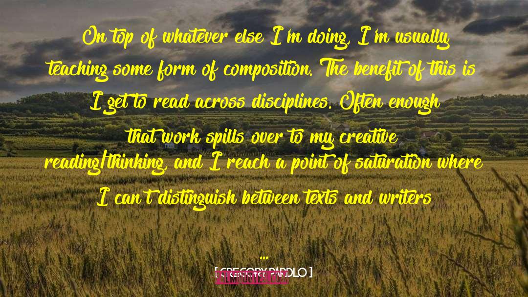 Disciplines quotes by Gregory Pardlo