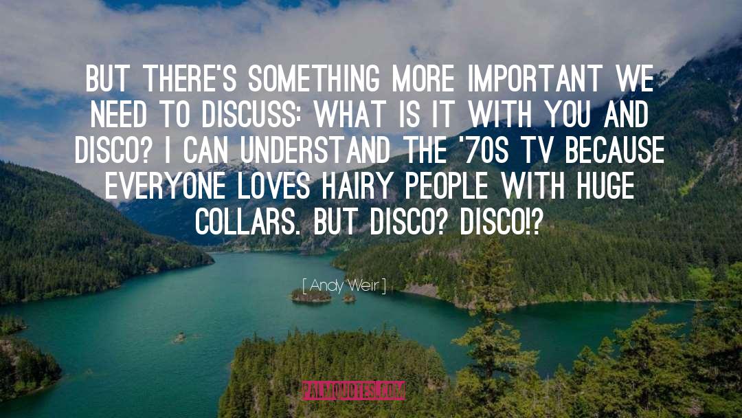 Disco quotes by Andy Weir