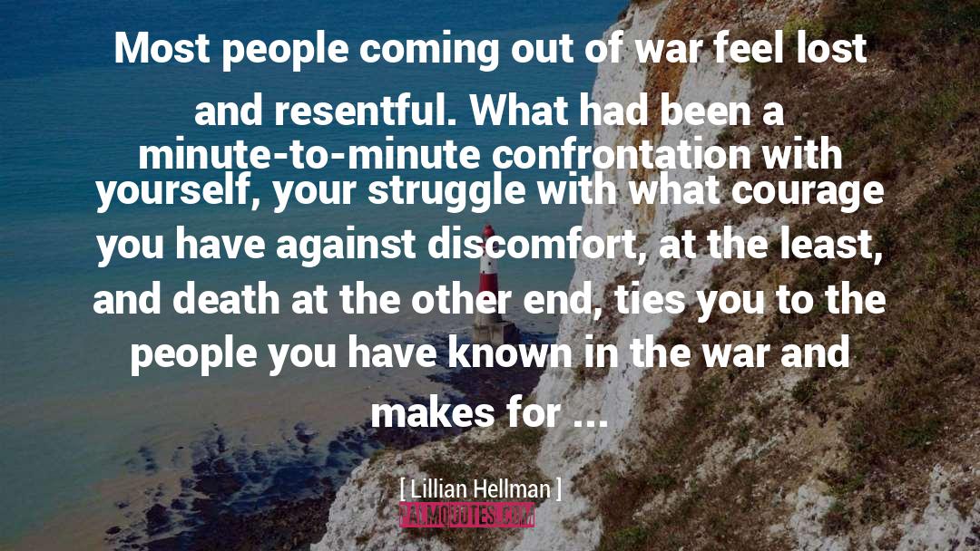 Discomfort quotes by Lillian Hellman