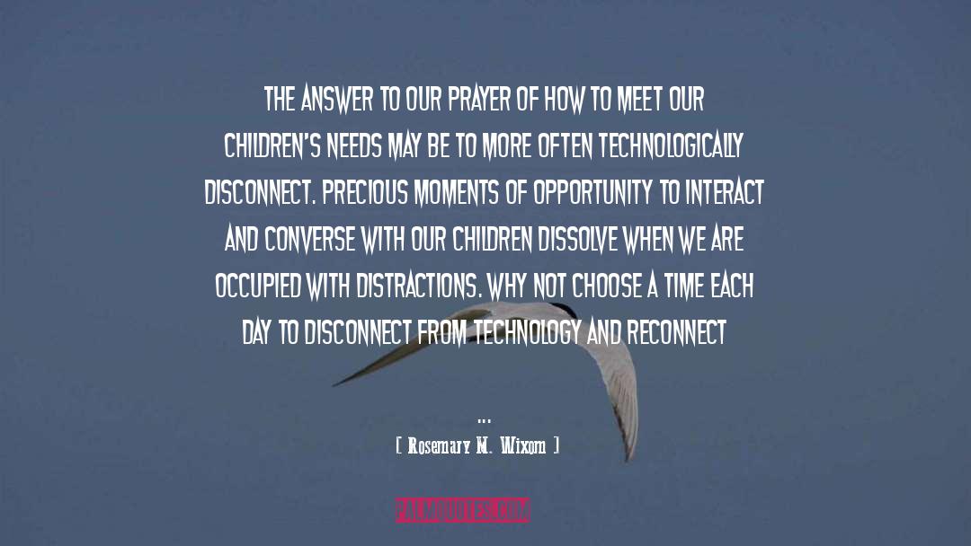 Disconnect quotes by Rosemary M. Wixom