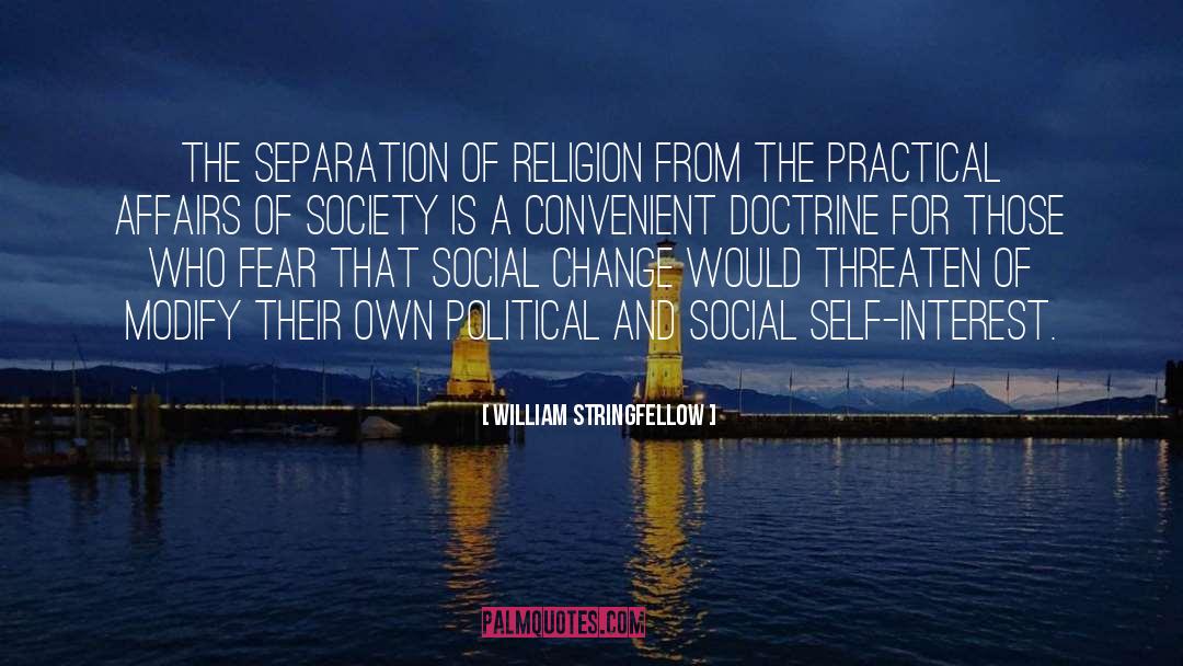 Disconnecting From Society quotes by William Stringfellow