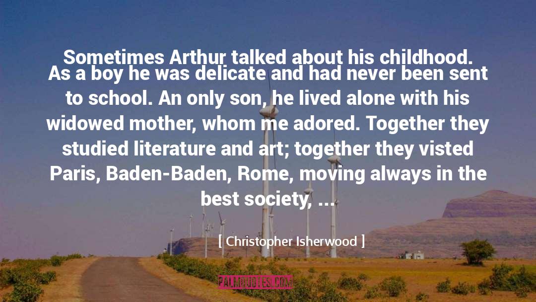Disconnecting From Society quotes by Christopher Isherwood