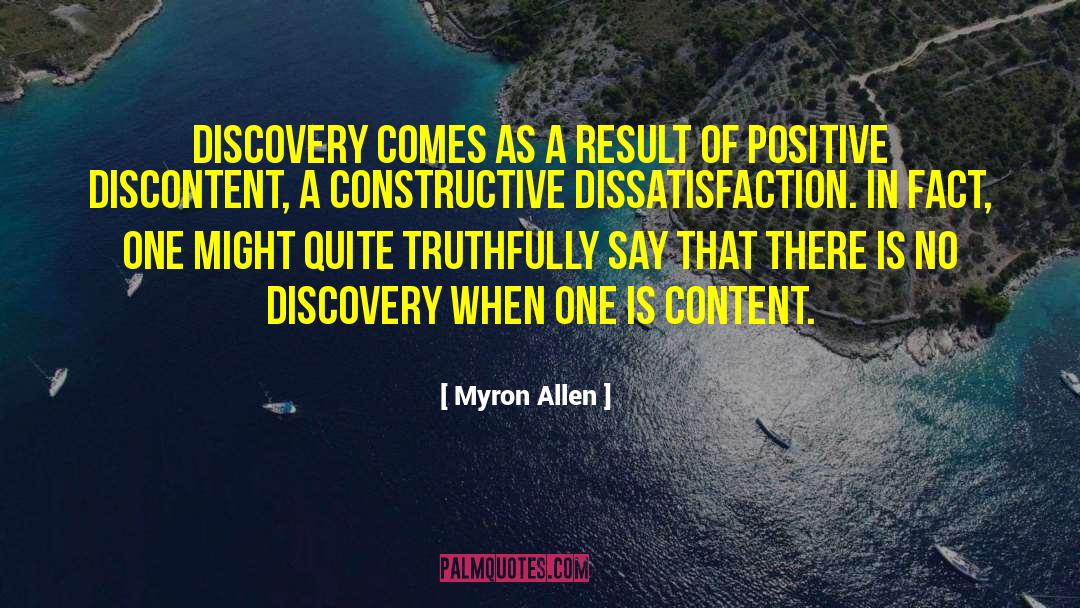 Discontent quotes by Myron Allen