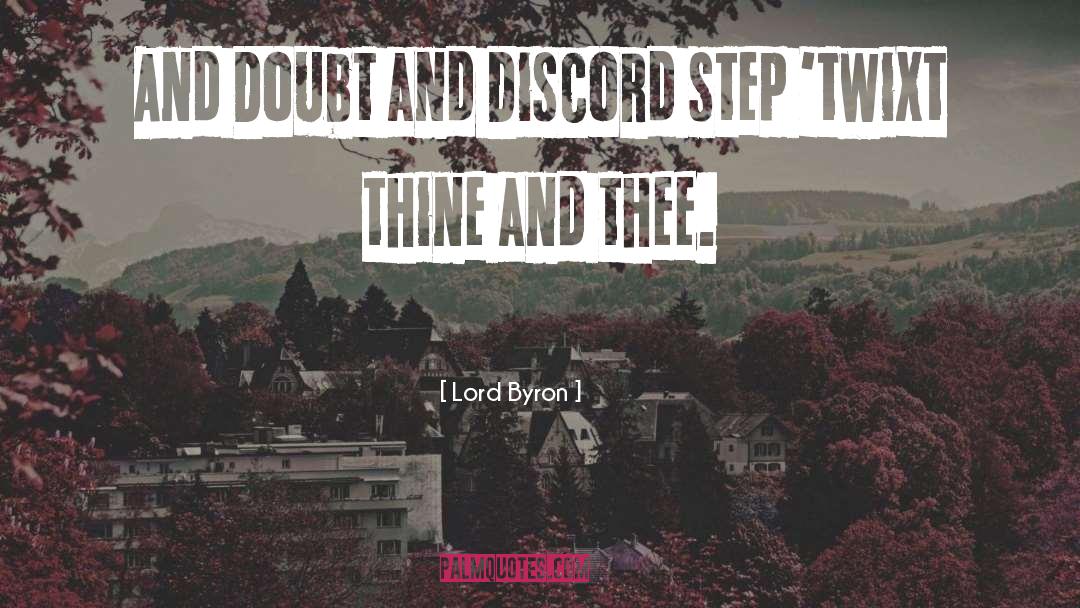 Discord quotes by Lord Byron