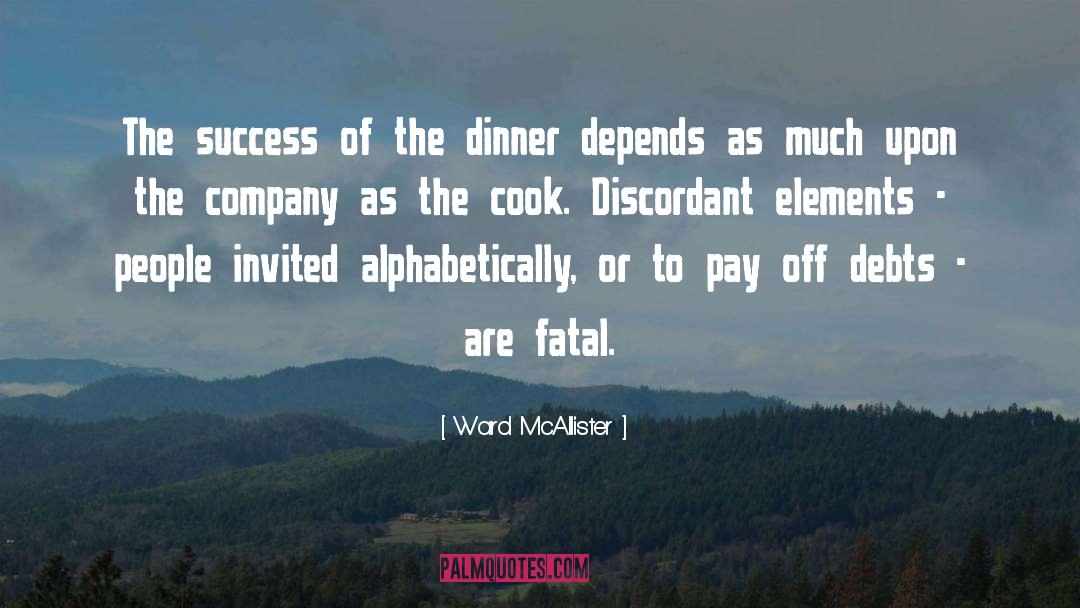 Discordant quotes by Ward McAllister
