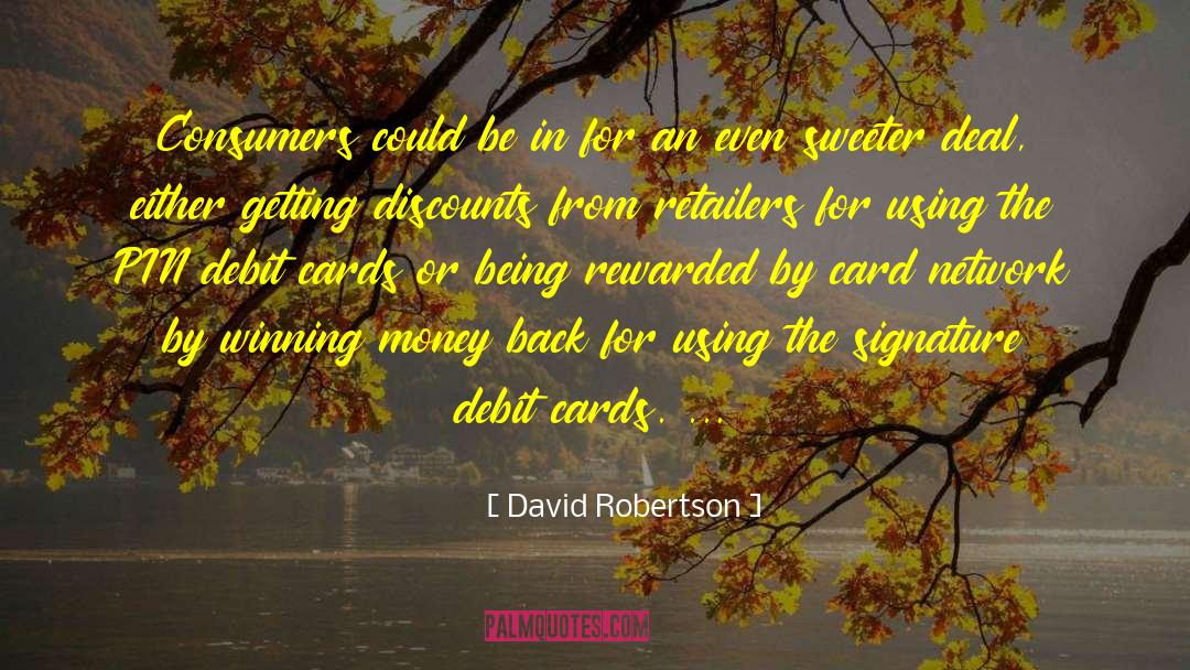 Discounts quotes by David Robertson