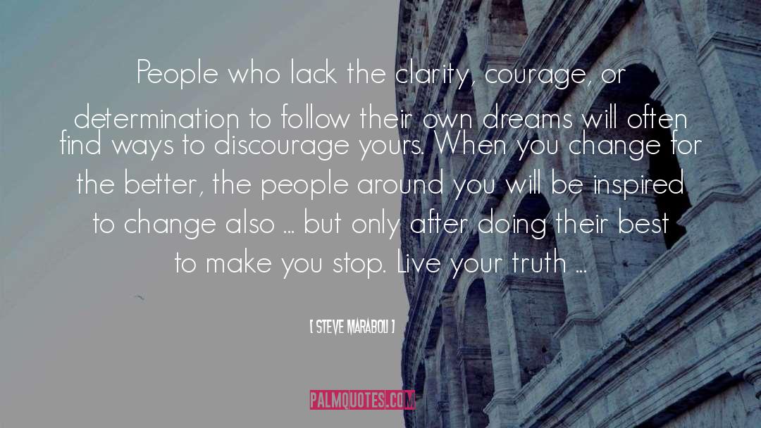 Discourage quotes by Steve Maraboli