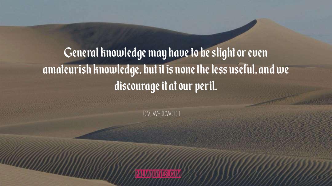 Discourage quotes by C.V. Wedgwood