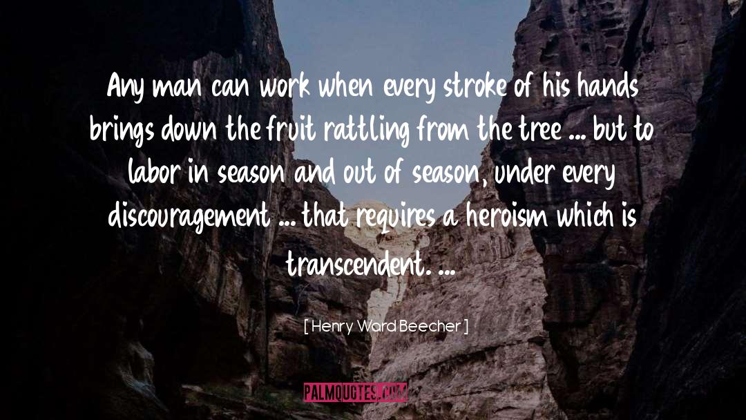 Discouragement quotes by Henry Ward Beecher