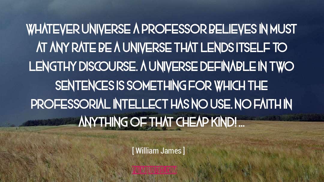 Discourse quotes by William James