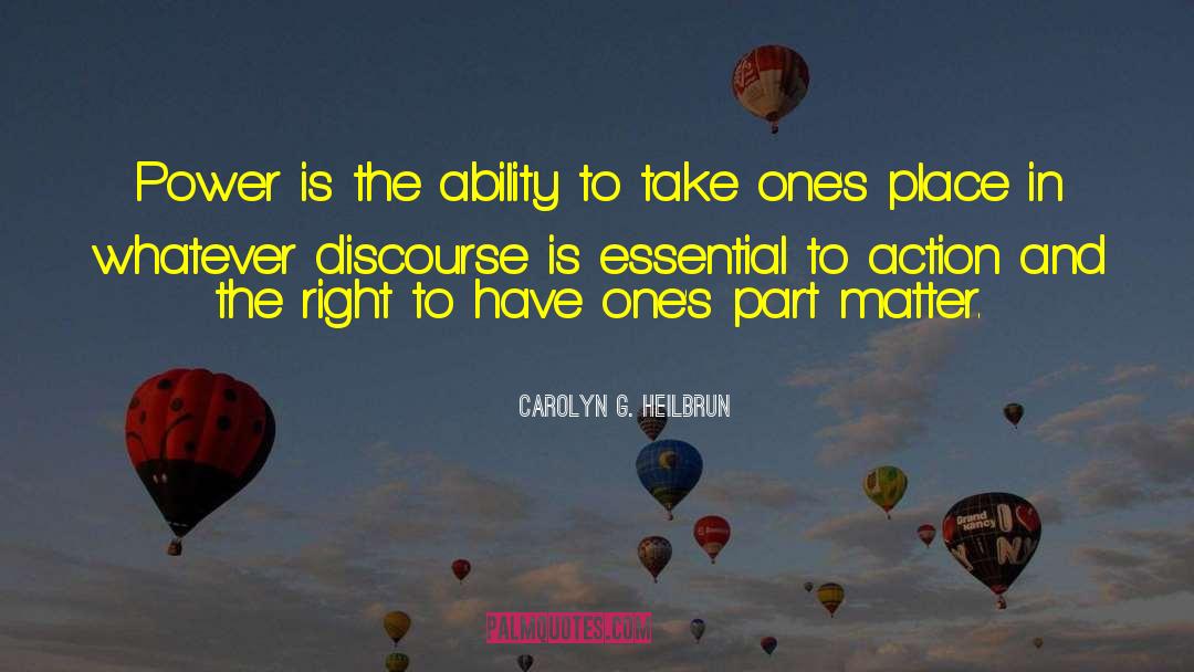 Discourse quotes by Carolyn G. Heilbrun