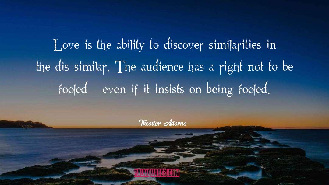Discover Oneself quotes by Theodor Adorno