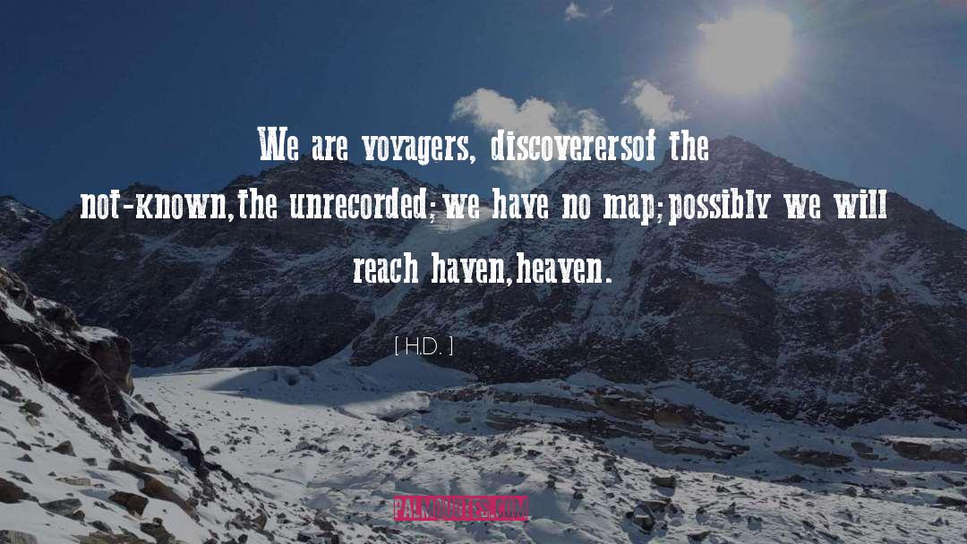 Discoverers quotes by H.D.