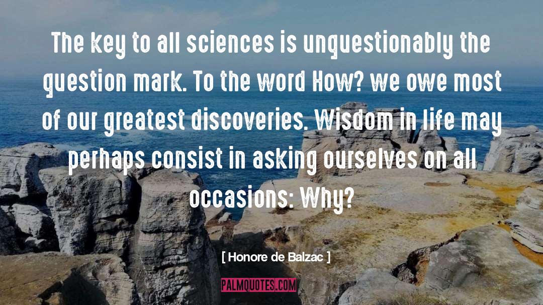 Discoveries quotes by Honore De Balzac