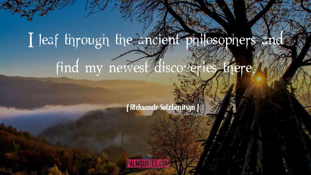 Discoveries quotes by Aleksandr Solzhenitsyn