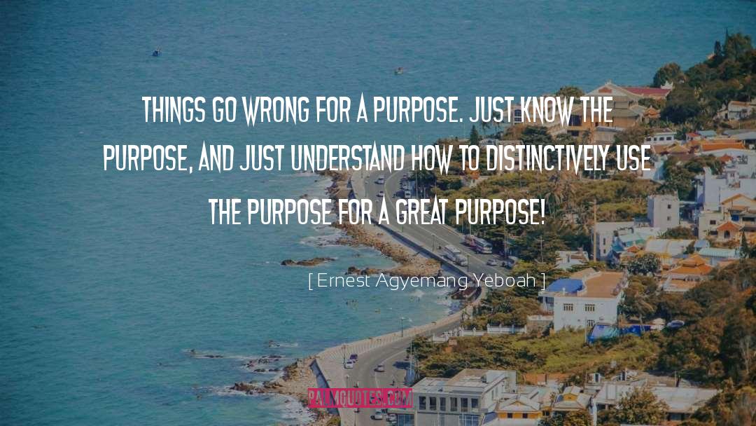 Discovering Purpose quotes by Ernest Agyemang Yeboah