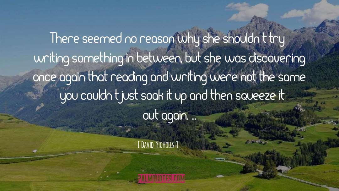 Discovering quotes by David Nicholls