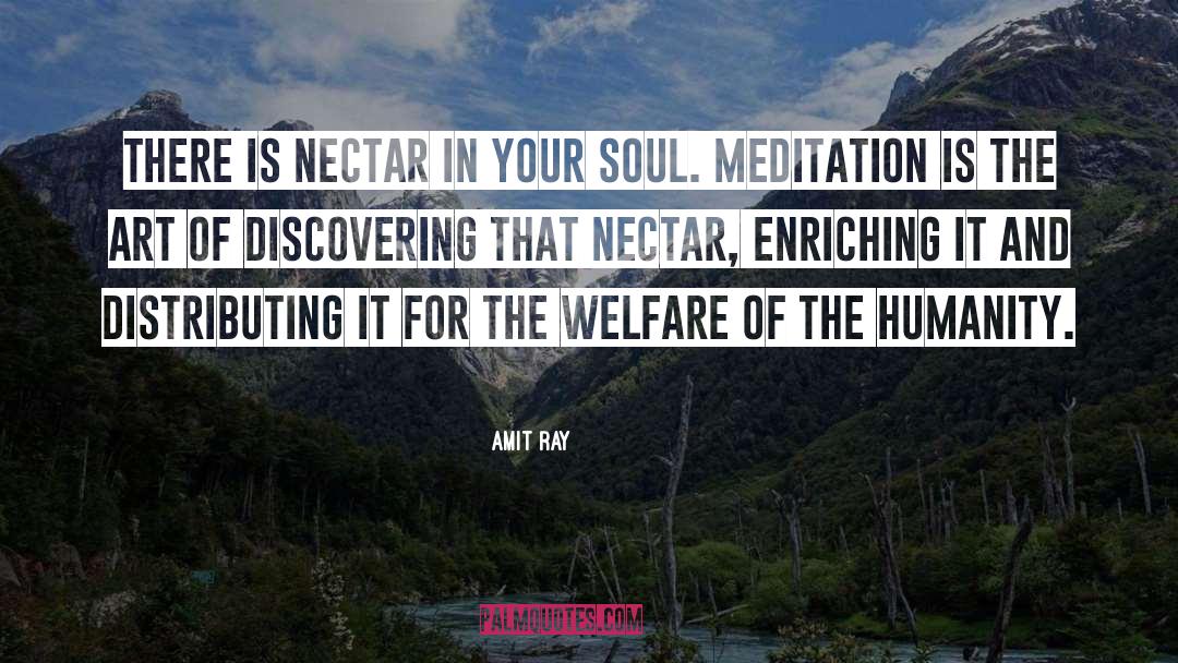 Discovering The Nectar quotes by Amit Ray