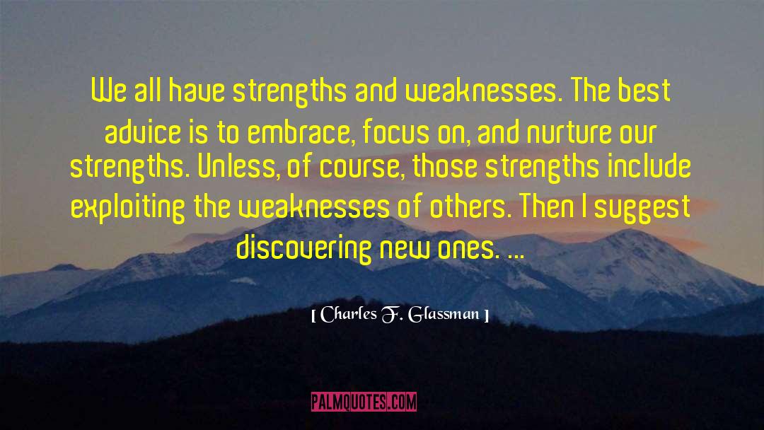 Discovering Us quotes by Charles F. Glassman