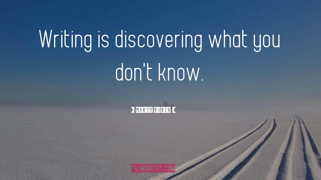 Discovering Us quotes by Marty Rubin