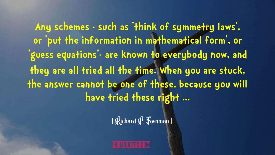 Discovery Law quotes by Richard P. Feynman
