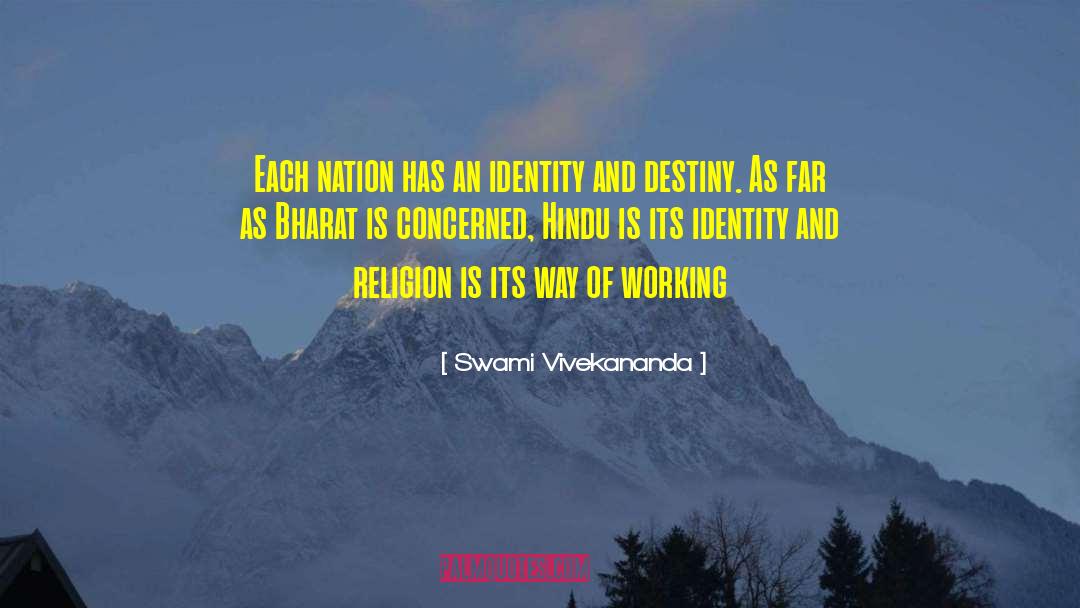 Discovery Of Identity quotes by Swami Vivekananda