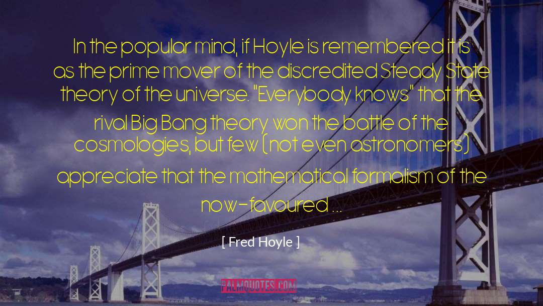 Discredited quotes by Fred Hoyle