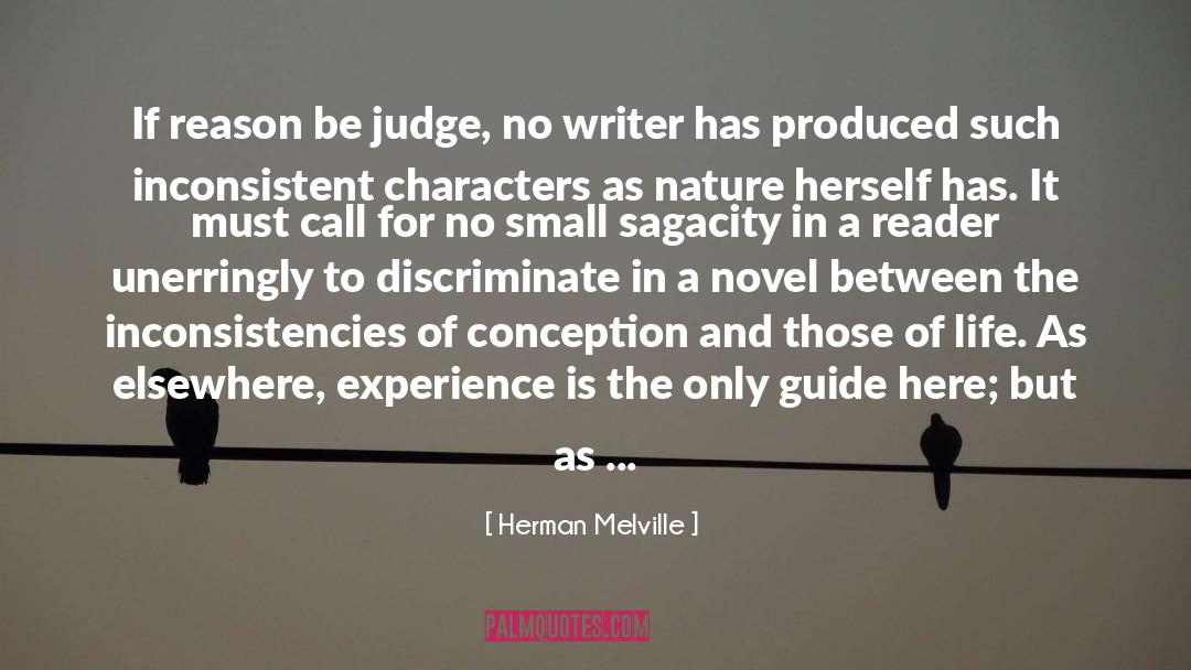 Discriminate quotes by Herman Melville