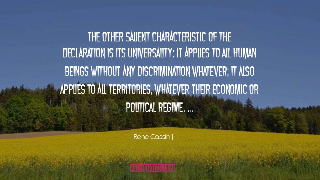 Discrimination quotes by Rene Cassin