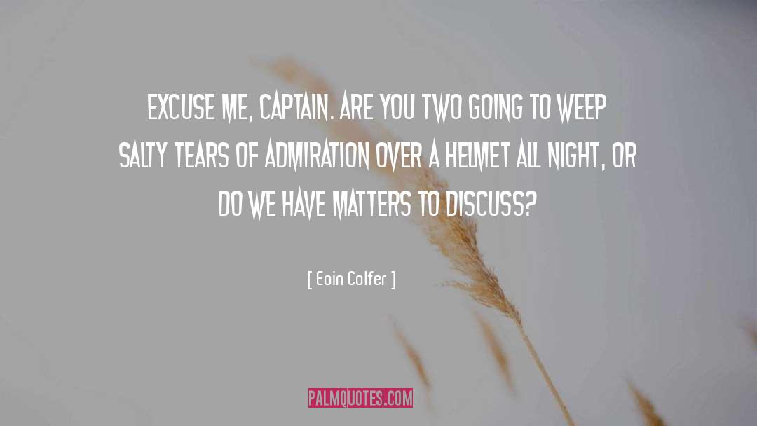 Discuss quotes by Eoin Colfer
