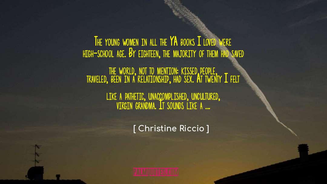 Discussing quotes by Christine Riccio