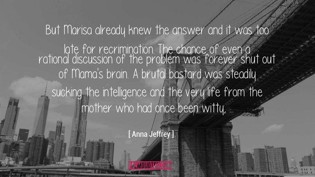 Discussion With Mom quotes by Anna Jeffrey