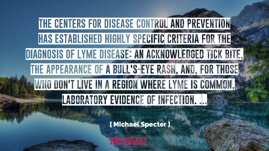 Disease Control quotes by Michael Specter