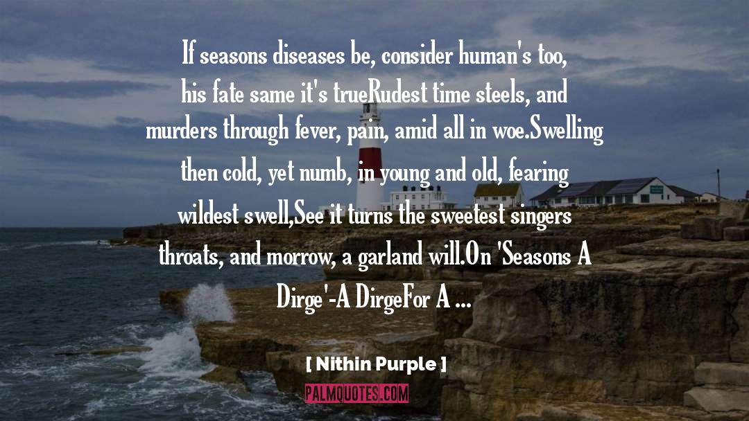 Diseased quotes by Nithin Purple