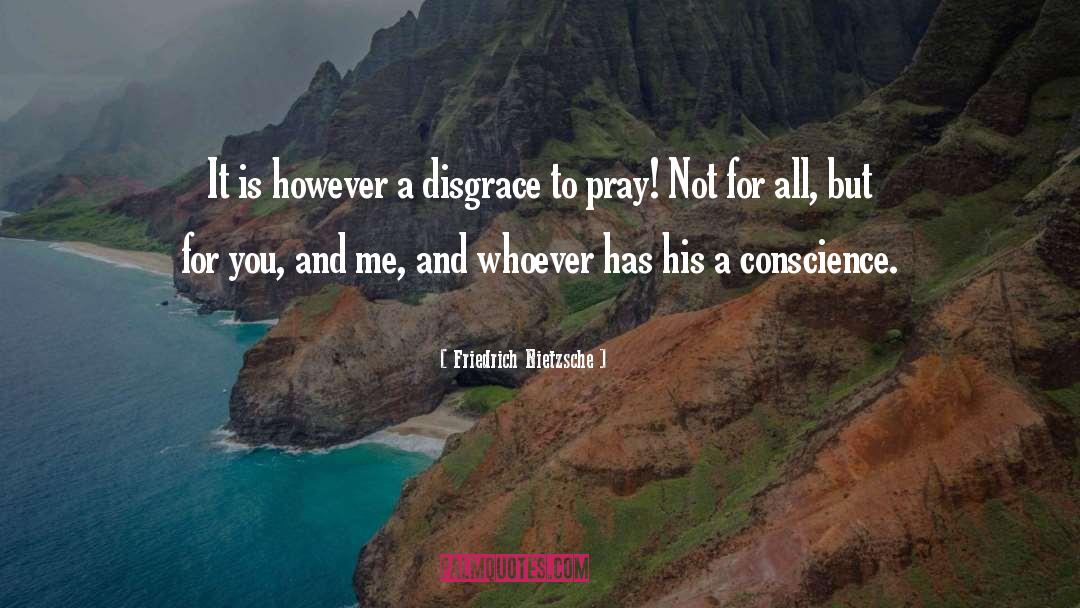 Disgrace quotes by Friedrich Nietzsche