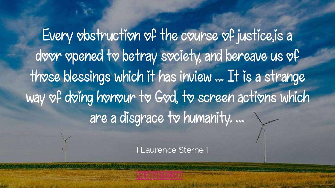 Disgrace quotes by Laurence Sterne