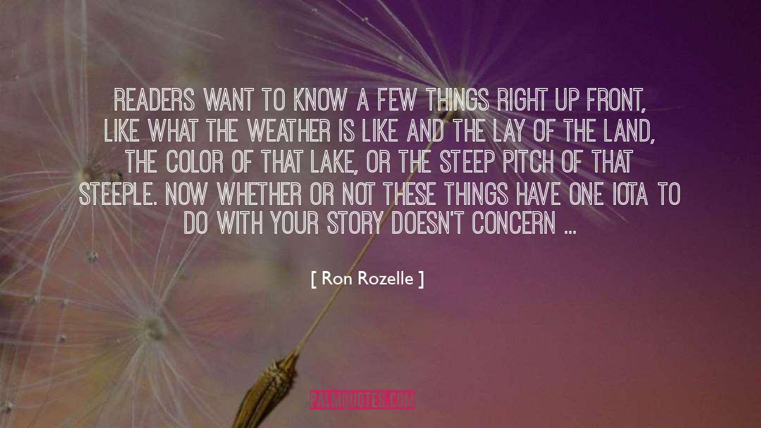 Disgruntled Readers quotes by Ron Rozelle