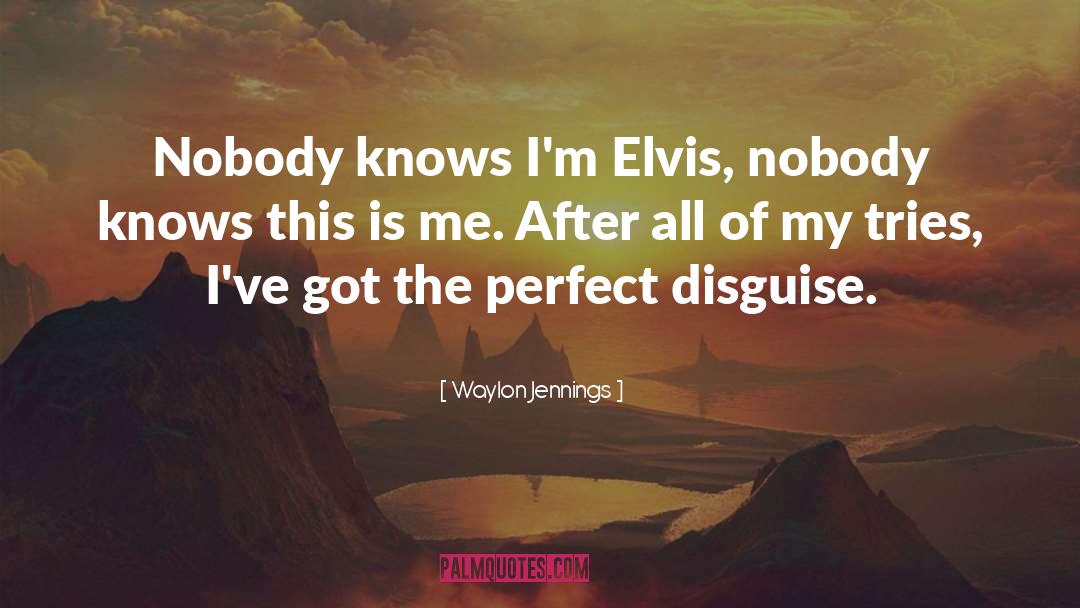 Disguise quotes by Waylon Jennings